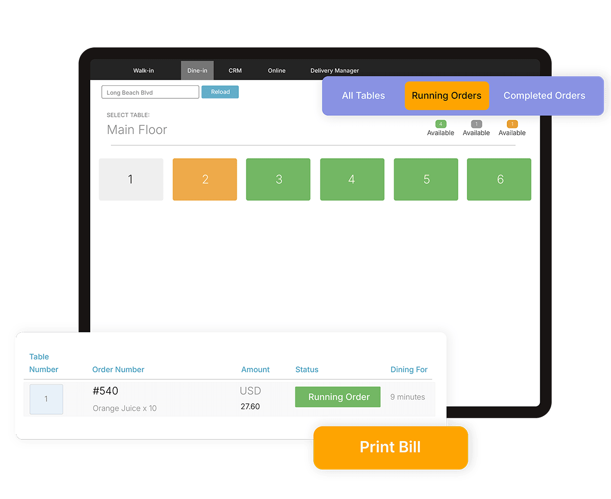 Table Management Demo