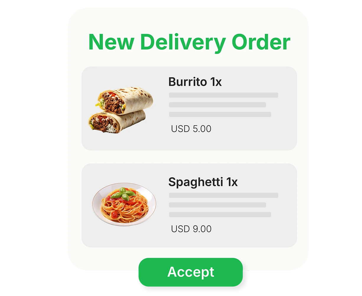 Instant order acceptance Demo
