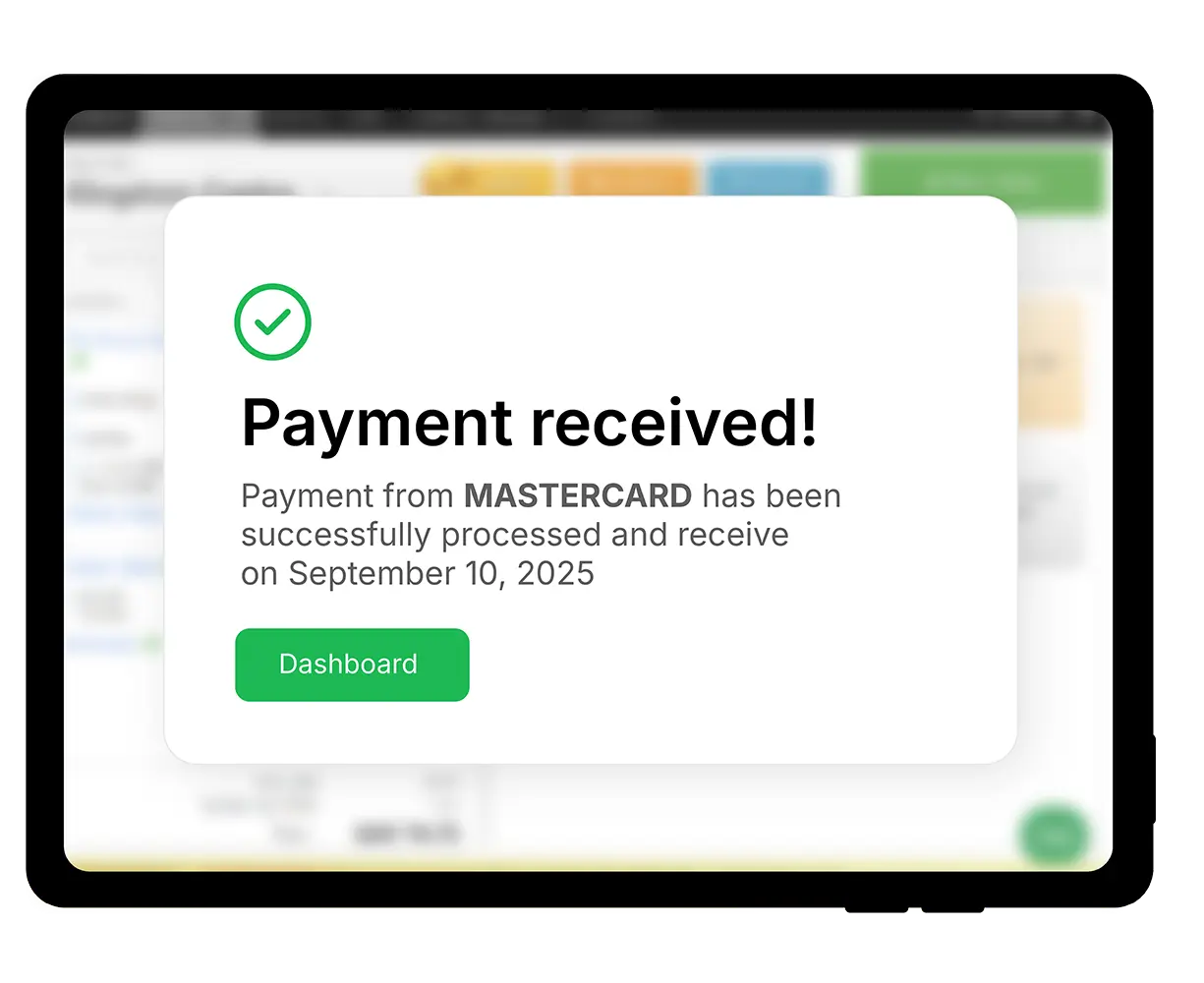 Integrated credit and debit payments Demo