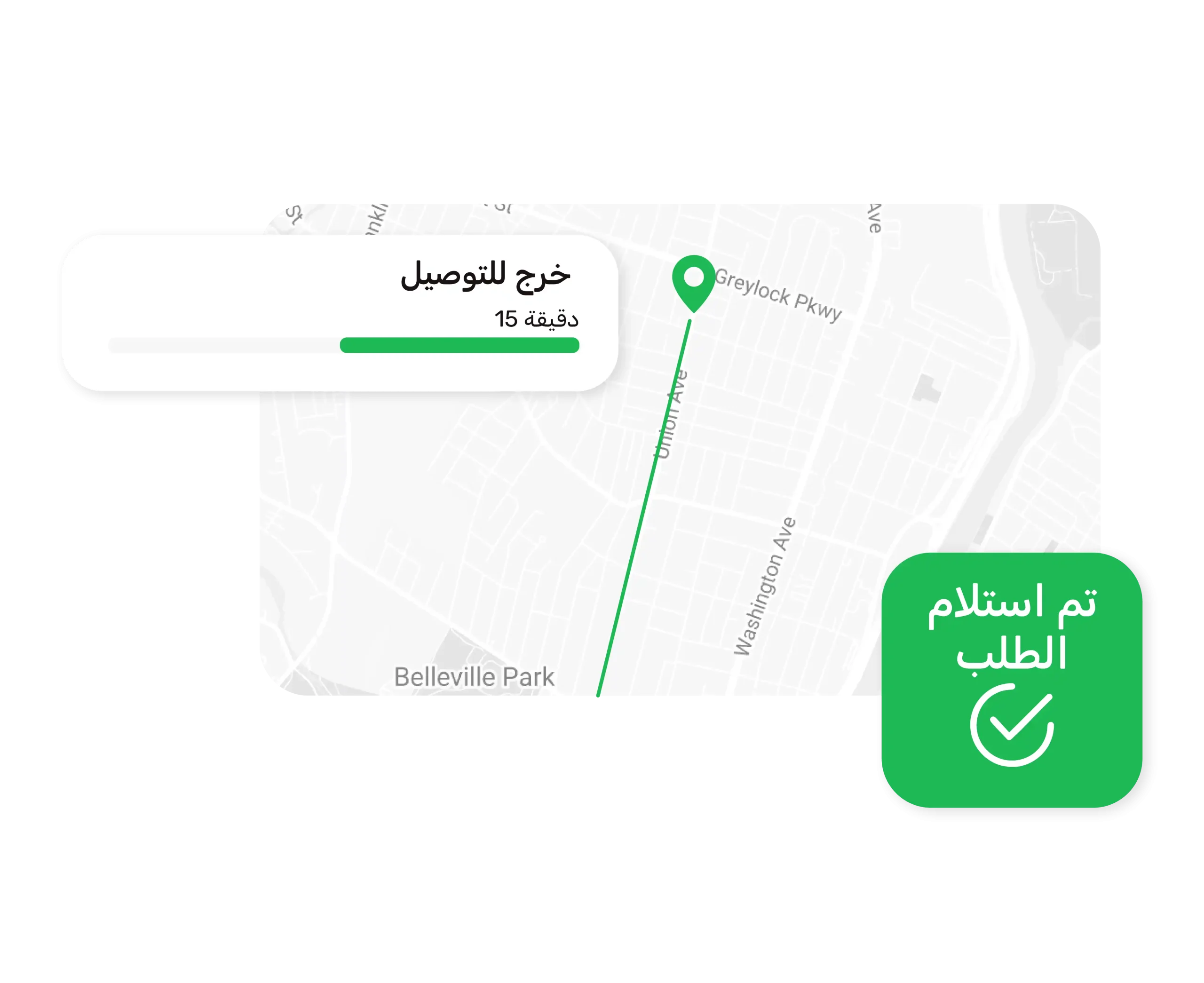 تحديثات لحظية لحالة الطلب Demo